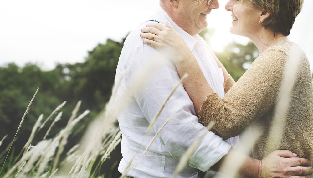 Elderly couple dancing - Tucson cremation services.